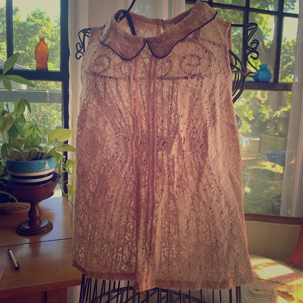 3 for $25 SALE ! Vera Wang Pink Babydoll Blouse